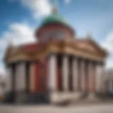 Exterior view of Kazan Cathedral showcasing its grand architecture