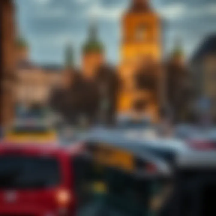 Navigating Kazan: Public Transport Options Public transport in Kazan with local landmarks in the background
