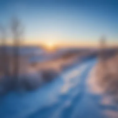 A clear blue sky over Khabarovsk city