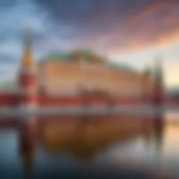 Exterior view of the Kremlin Palace showcasing its architectural grandeur