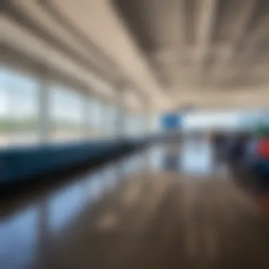 Inside the Terminal of Margarita Island Airport Interior of the Margarita Island Airport terminal