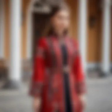 Explore the Elegance of Belarusian Fashion Stylish Belarusian clothing collection showcased on a model