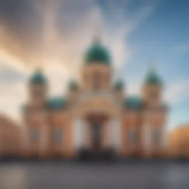 Architectural Elegance of the Museum Exterior view of the Museum of Religion and Atheism in Saint Petersburg showcasing its architectural grandeur