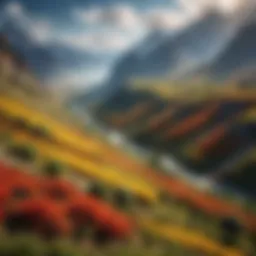 A breathtaking landscape view showcasing diverse terrains.