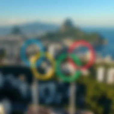 Spectacular view of Rio de Janeiro during the Olympic events