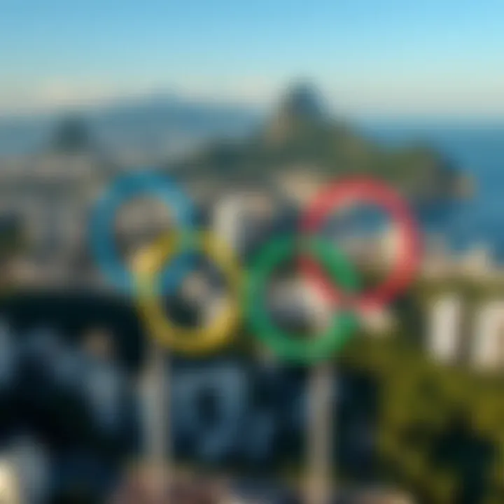 Spectacular view of Rio de Janeiro during the Olympic events