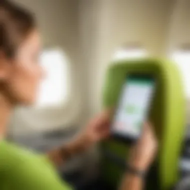 Passenger selecting a seat on S7 Airlines online platform