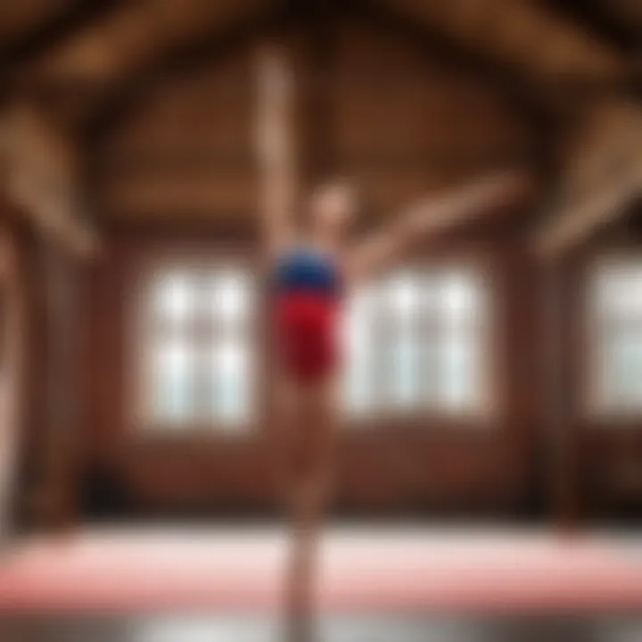 Diagram illustrating various forms of gymnastics and their historical roots