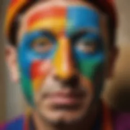 Pablo Picasso's abstract painting showcasing vibrant colors