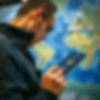 Importance of Passport Verification Traveler examining their passport before an international trip