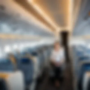 Interior shot of Pegasus Airline cabin highlighting passenger comfort