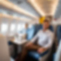 Comfortable seating in Pegasus airline cabin