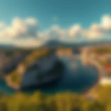 Beautiful travel destination landscape