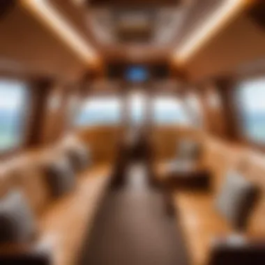 Interior shot of a Pegasus Fly cabin showcasing comfortable seating arrangements.