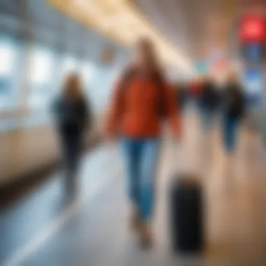 Traveler experiencing stress-free boarding