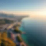 Stunning aerial view of Sochi's coastline
