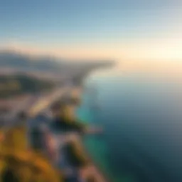 Stunning aerial view of Sochi's coastline