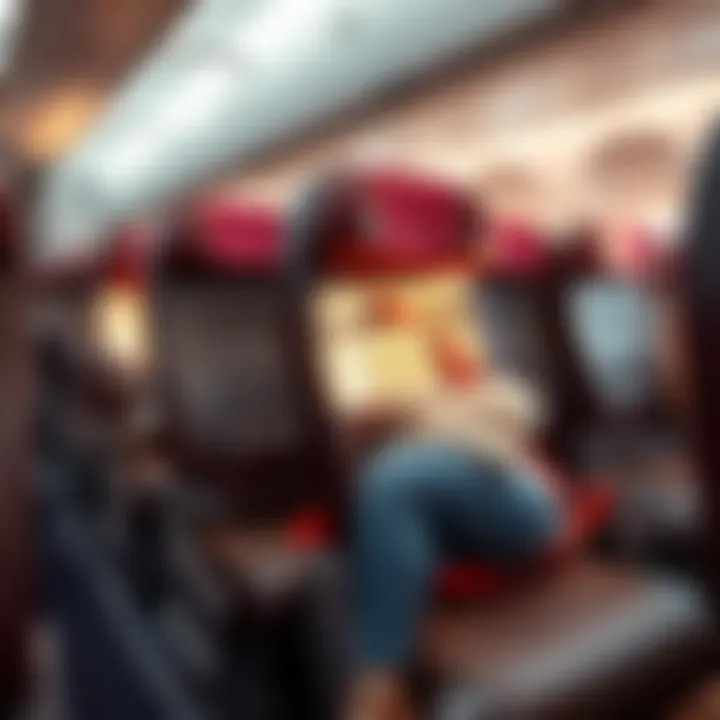 Comfortable Airplane Seating for Travelers Comfortable seating on a passenger airplane