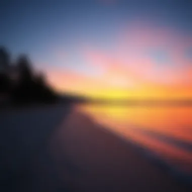 Serene Sunset Over Sochi's Beach Beautiful sunset over Sochi's beach
