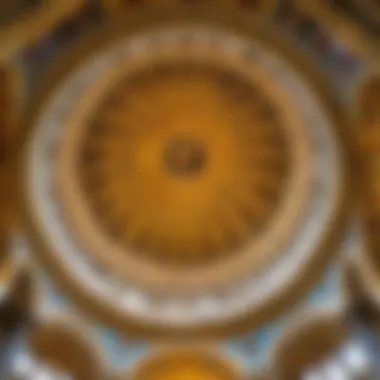 Interior view of St. Peter and Paul Cathedral highlighting its magnificent dome