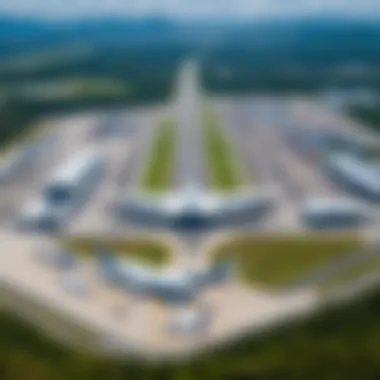 Breathtaking aerial view of Phuket International Airport