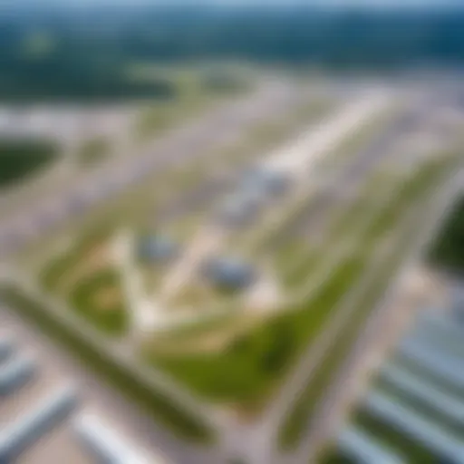 Aerial view of Phuket Airport showcasing its expansive runways and terminal structure