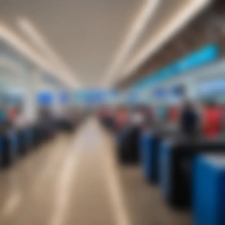 Check-in area at Phuket Airport filled with travelers