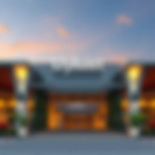 Phuket Airport entrance showcasing modern architecture