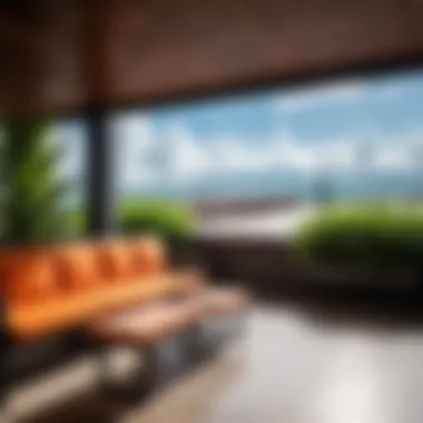 Relaxing ambiance in the smoking area Cozy smoking area at Phuket Airport
