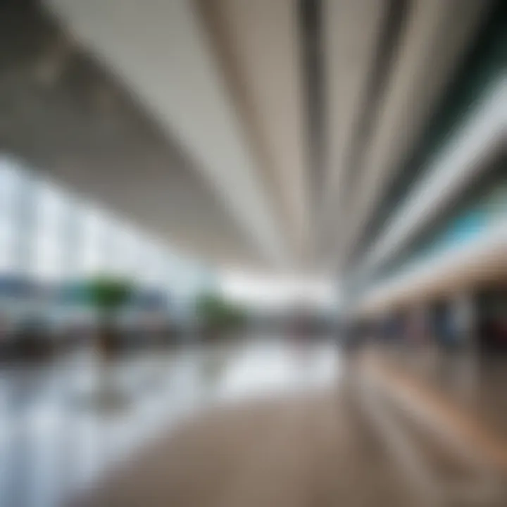 Modern terminal interior of Phuket International Airport