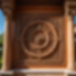 Intricate architectural details of a Ram villa