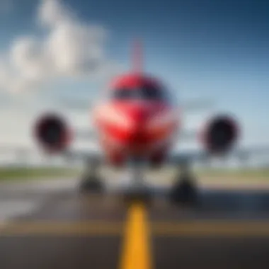 Red Wings Airlines aircraft on the runway