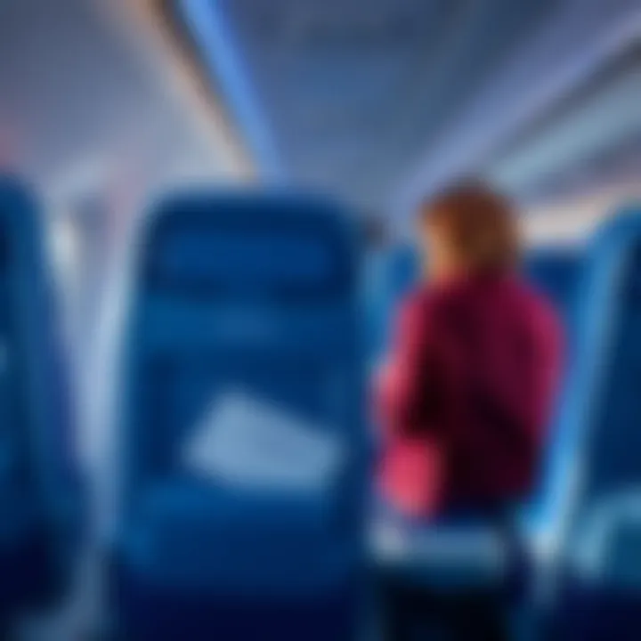 Selecting a seat on the Azur Air flight