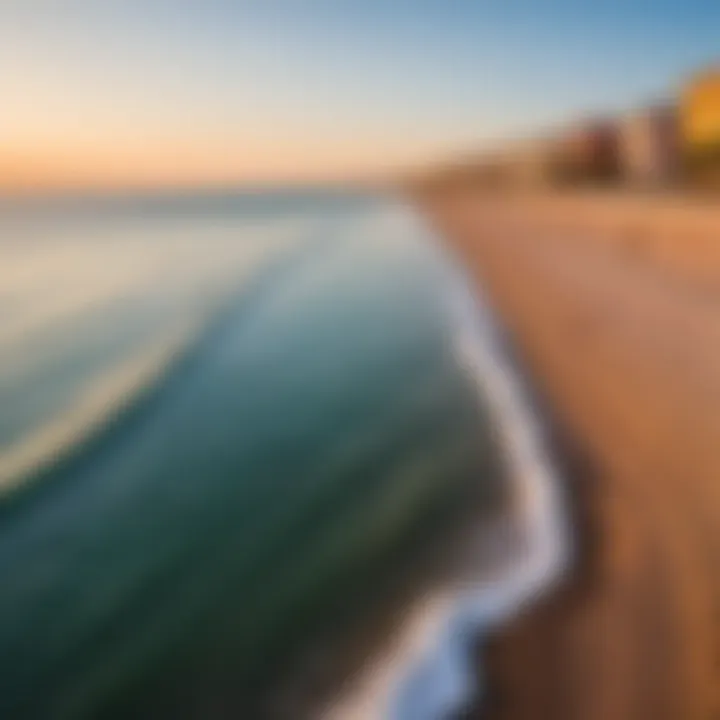 Scenic view of Rimini's coastline