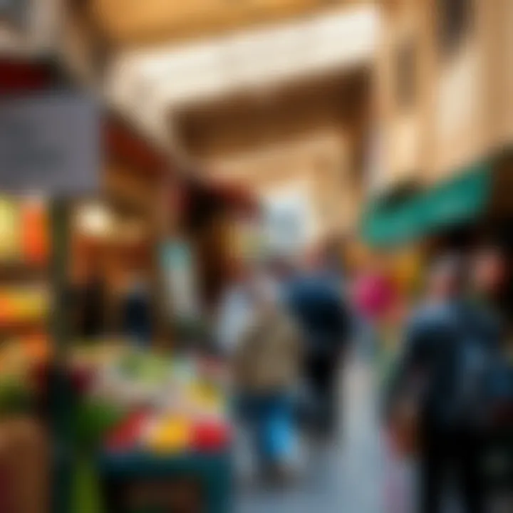 Local Markets of Rimini Vibrant shopping scene in Rimini's local markets