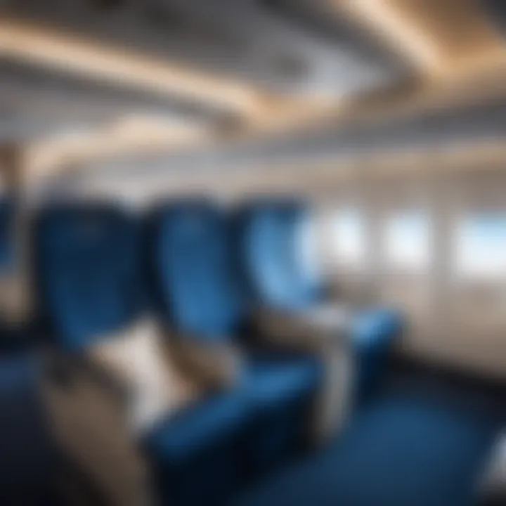 Airline interior showcasing comfort and amenities for travelers