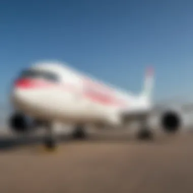 Royal Air Maroc aircraft on the runway ready for departure