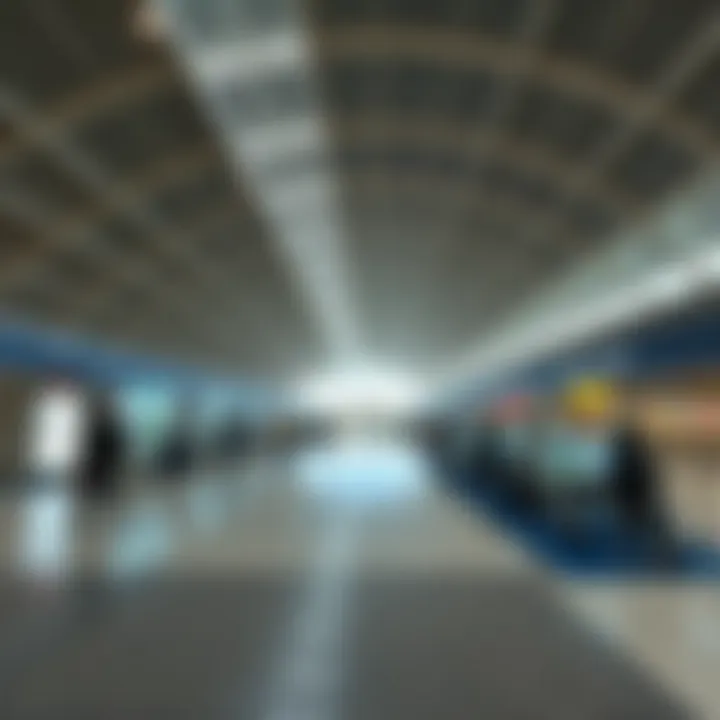 Amenities in Sabiha Gokcen Airport Terminals Interior view of passenger terminals filled with amenities
