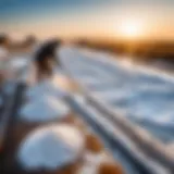 A picturesque view of a local salt farm showcasing the traditional methods of salt extraction.