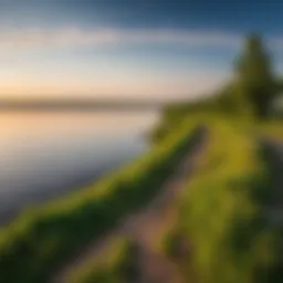 Scenic view of the Volga River on the route from Samara to Kazan