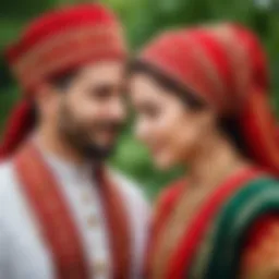 Symbolic representation of marriage traditions
