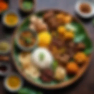 Taste the Flavors of Sri Lanka Delicious Sri Lankan cuisine on a traditional platter