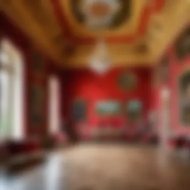 Interior of Schloss Belvedere displaying exquisite art pieces and historical artifacts