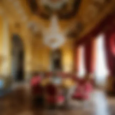 An interior view of the opulent rooms within Schönbrunn Palace