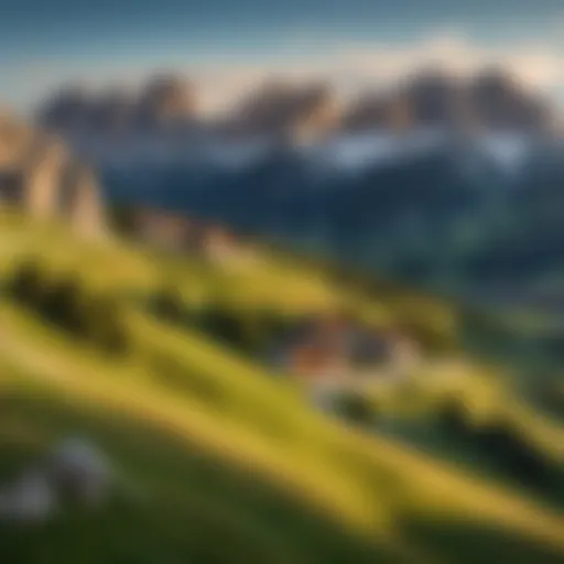 Panoramic view of Sella Ronda Ski Resort showcasing the breathtaking Dolomites.