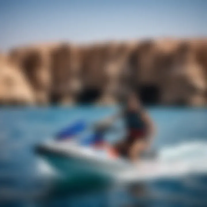 Tourists enjoying water sports in Sharm El Sheikh