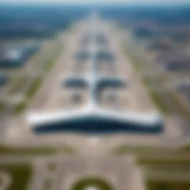 Aerial view of Sheremetyevo International Airport