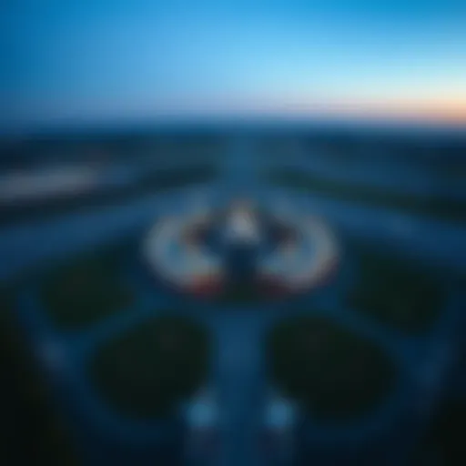 Aerial view of Sheremetyevo Airport showcasing its terminals and surrounding landscape