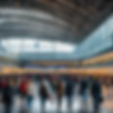 Crowds at Terminal C, highlighting its impact on tourism