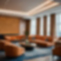 Luxurious lounge area at Sheremetyevo VIP services
